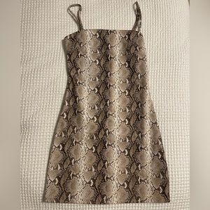 Tiger Mist snake print mini dress